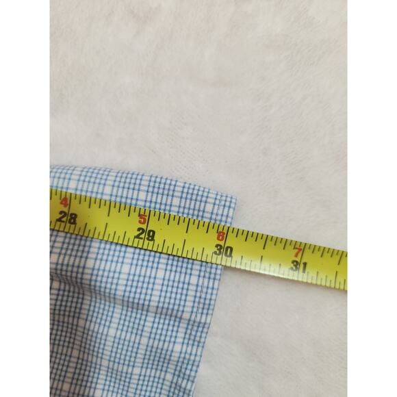 Bonobos Shirt Mens Small Short Blue Check Athletic Long Sleeve Business Preppy - Picture 8 of 11